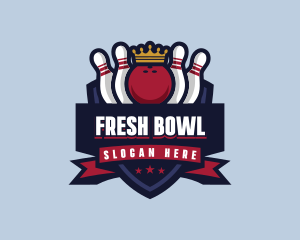 Bowling Sports Tournament logo design