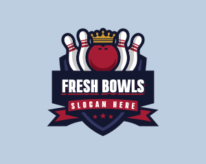 Bowling Sports Tournament logo design
