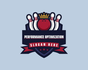 Bowling Sports Tournament logo design