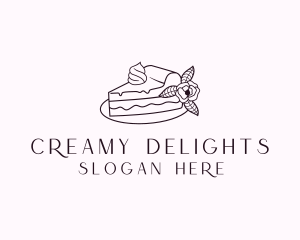 Cake Slice Dessert logo
