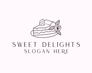 Cake Slice Dessert logo