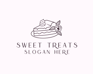 Cake Slice Dessert logo