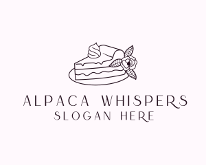 Cake Slice Dessert logo design