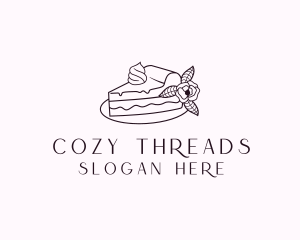 Cake Slice Dessert logo design