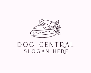 Cake Slice Dessert logo design