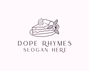 Cake Slice Dessert logo design