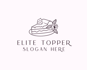 Cake Slice Dessert logo design