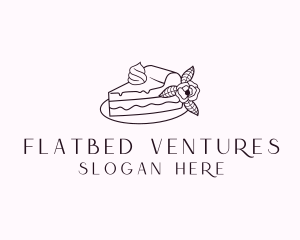 Cake Slice Dessert logo design