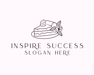 Cake Slice Dessert logo design