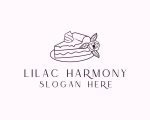 Cake Slice Dessert logo design