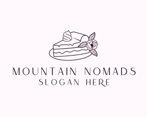 Cake Slice Dessert logo design