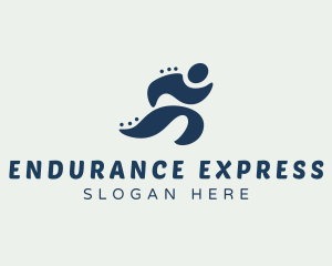 Fitness Runner Wellness logo design