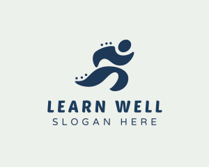 Fitness Runner Wellness logo design