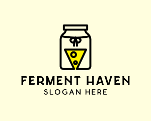 Fermented Cheese Slice Jam Jar logo