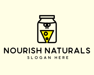 Fermented Cheese Slice Jam Jar logo
