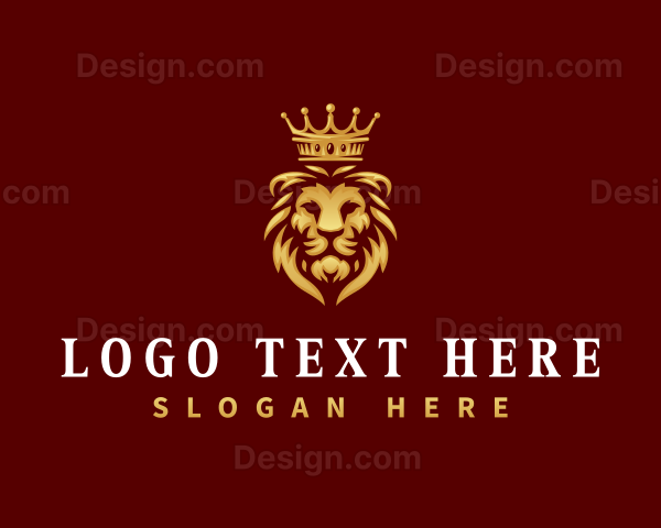 Elegant Lion Crown Logo