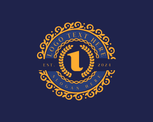 Greek Iota Wreath logo