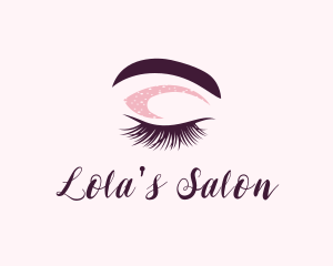 Eyelash Eyebrow Salon logo design