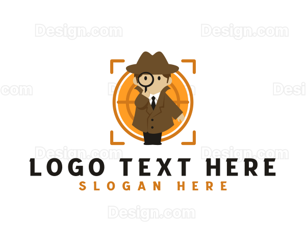 Magnifying Glass Detective Logo