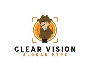 Magnifying Glass Detective logo design