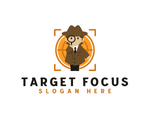 Magnifying Glass Detective logo