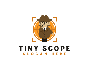 Magnifying Glass Detective logo design