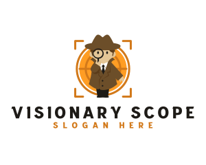 Magnifying Glass Detective logo design