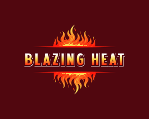 Flame Blaze Heat logo design