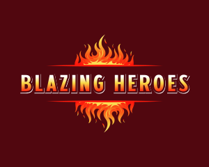 Flame Blaze Heat logo design