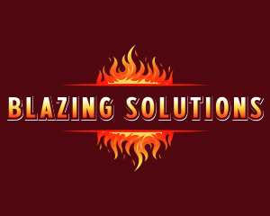 Flame Blaze Heat logo design