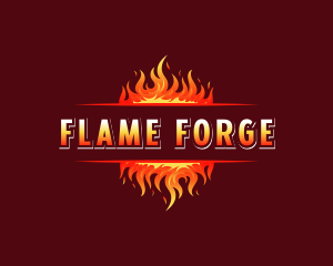 Flame Blaze Heat logo design