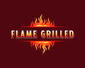 Flame Blaze Heat logo design