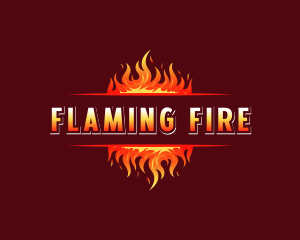 Flame Blaze Heat logo design