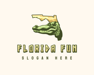 Florida Reptile Alligator logo design