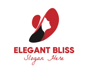 Elegant Woman Profile logo