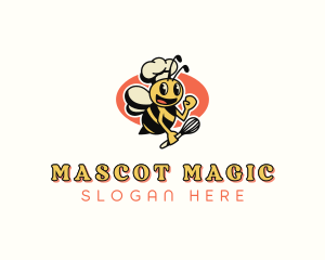 Cooking Chef Bee logo design