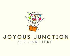 Birthday Gift Box Celebration logo