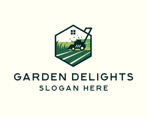 Landscape Lawn Mower logo design