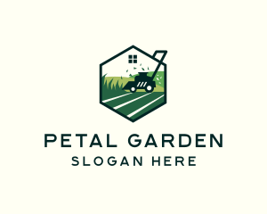 Landscape Lawn Mower logo design