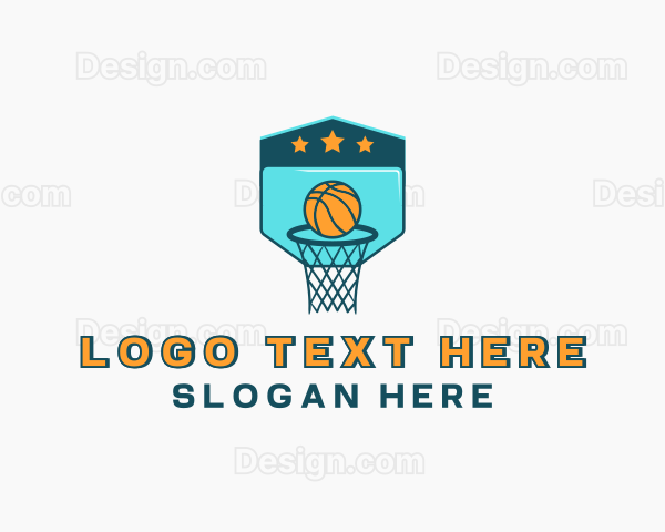 Basketball Sports Game Logo