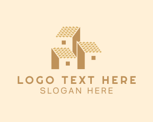 Roof Window Row House logo design