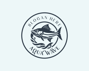 Fishing Tuna Fish logo design