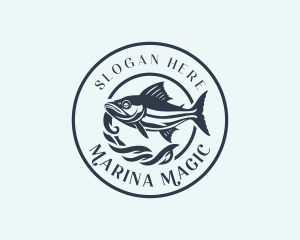 Fishing Tuna Fish logo design