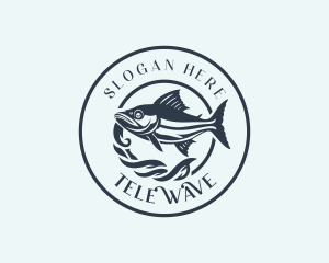 Fishing Tuna Fish logo design