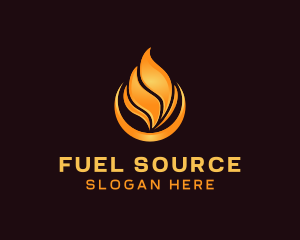 Heating Blazing Flame logo design