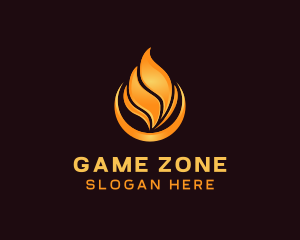 Heating Blazing Flame logo