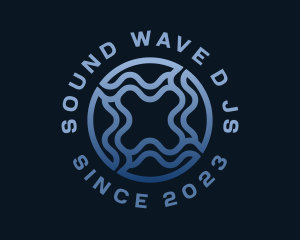 Abstract Water Ripple logo design