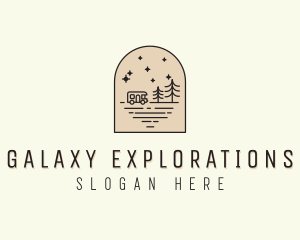 Caravan Camping Vacation logo design