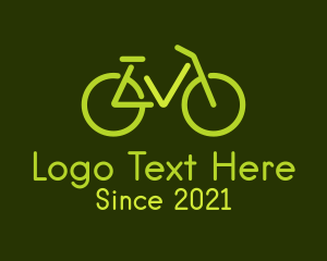 Minimalist Checkmark Bike logo design