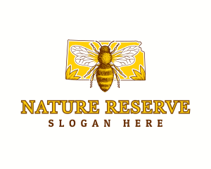 Kansas Natural Honeybee logo design